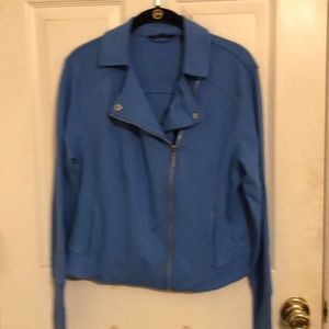 H by Halston Cotton Moto Jacket